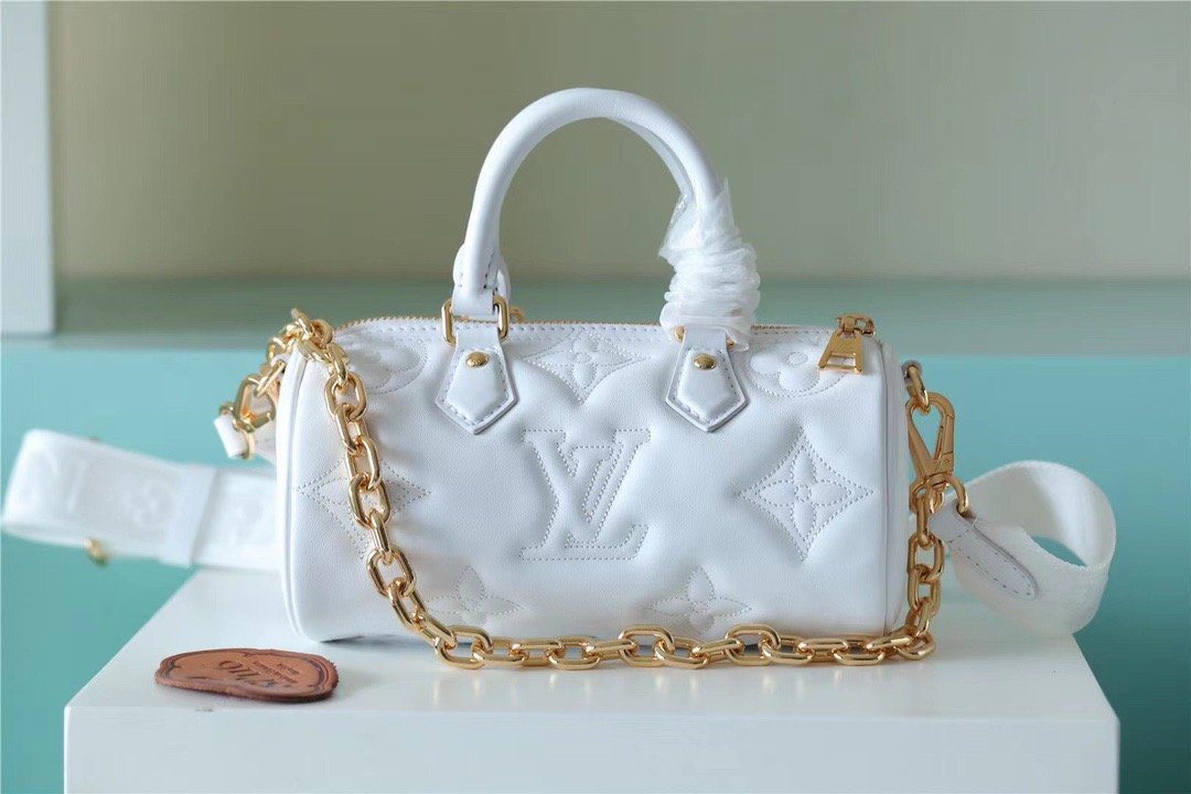 Louis Vuitton Papillon BB Bag Classic Monogram For Women 20cm White LV M59827 – Fapert