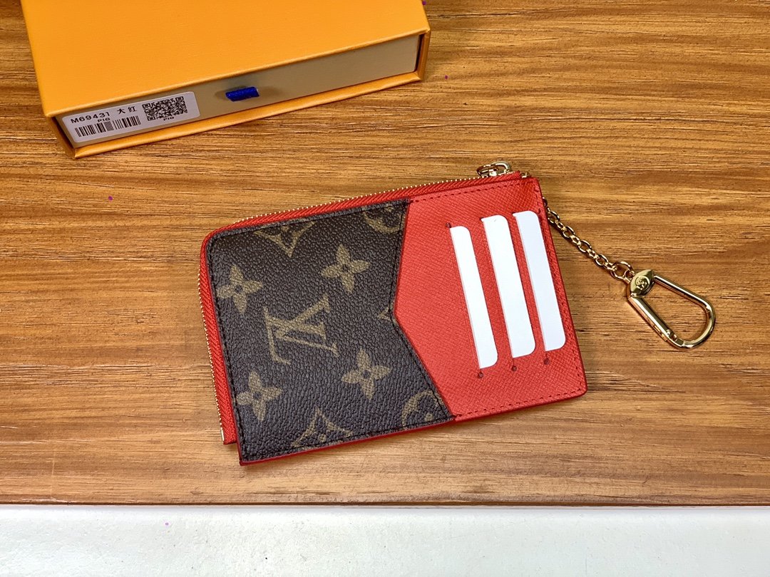 Louis Vuitton Recto Verso Monogram Wallet 13cm Red – Fapert