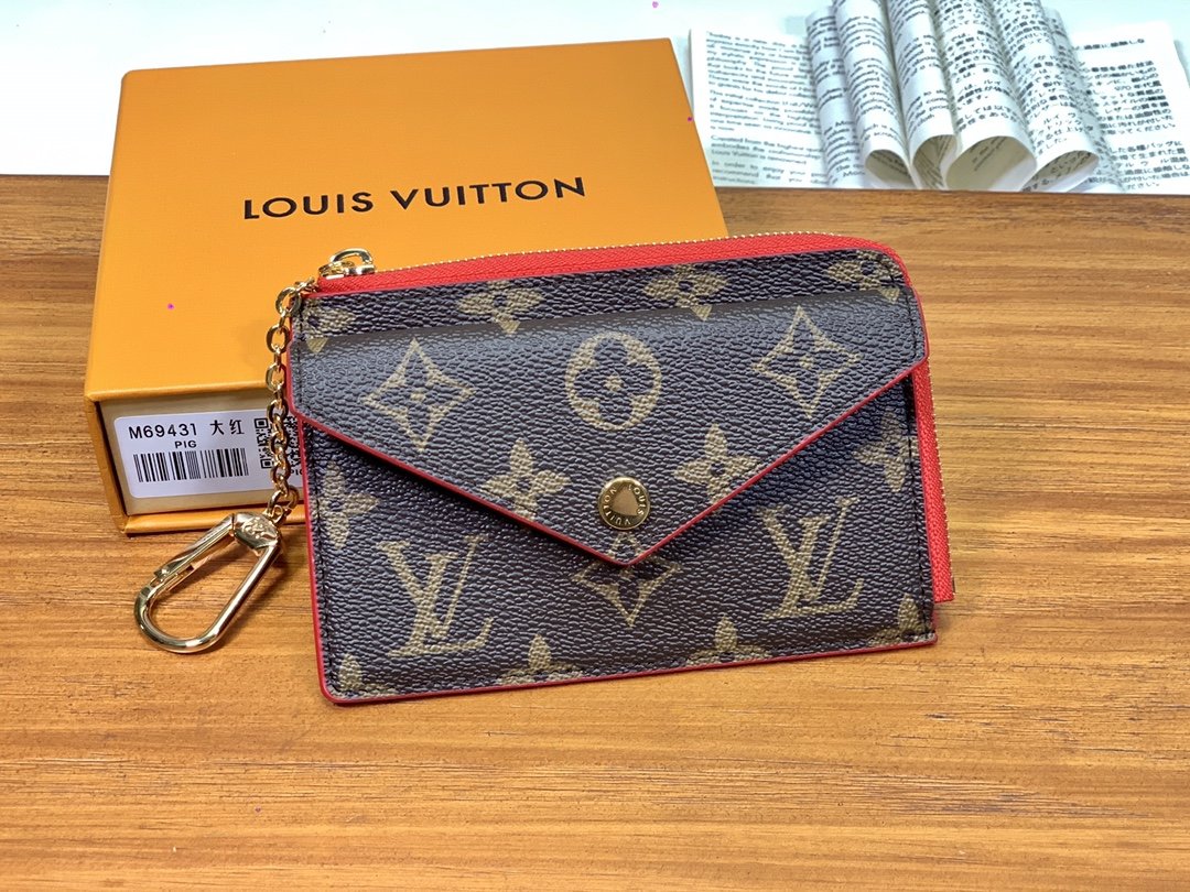 Louis Vuitton Recto Verso Monogram Wallet 13cm Red – Fapert