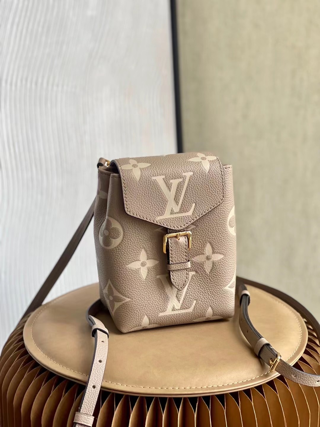 Louis Vuitton Tiny Backpack Monogram Empreinte Tourterelle Beige For Women, Women’s Bags 19cm LV M80738 – Fapert