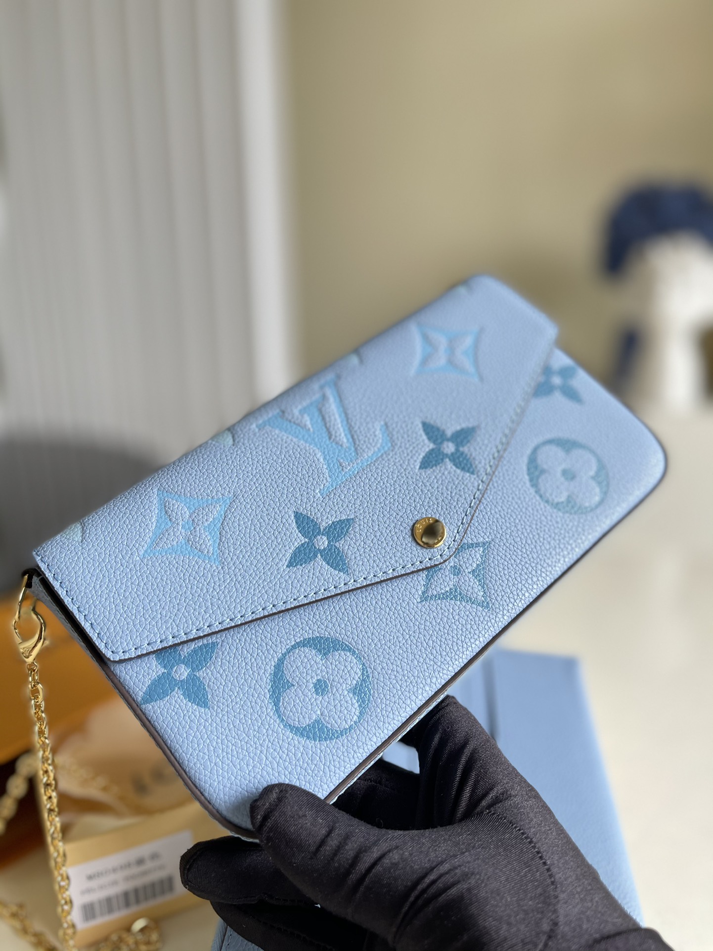 Louis Vuitton Vitorine Wallet 21cm Blue – Fapert