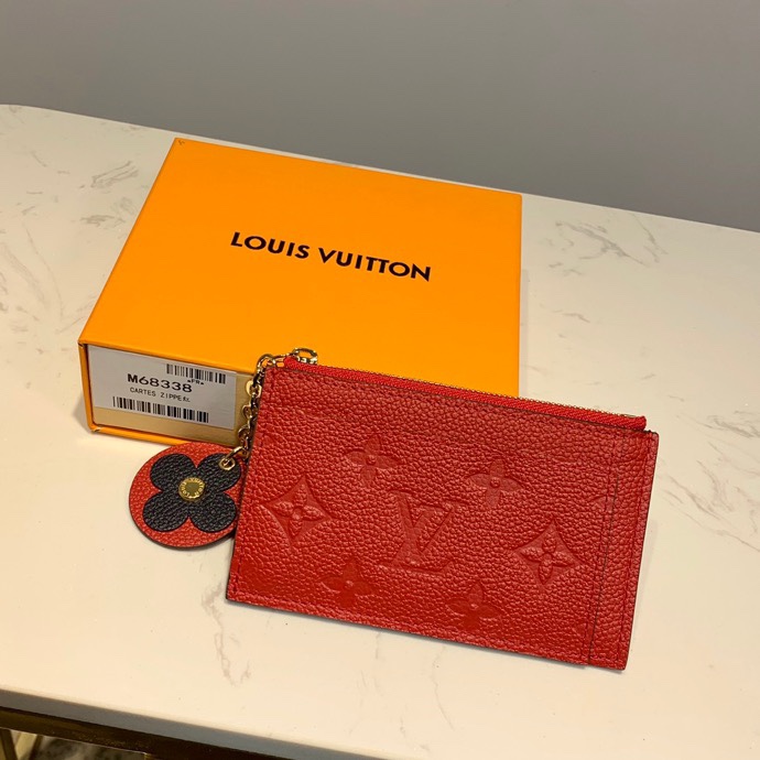 Louis Vuitton Zipped Card Holder 13cm Red – Fapert