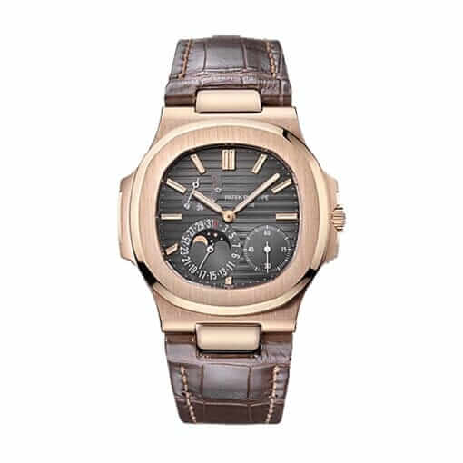 Patek Philippe Nautilus Gold Leather Replica