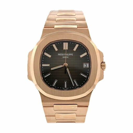 Patek Philippe Nautilus Rose Black Dial Replica