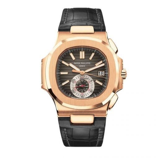 Patek Philippe Nautilus Rose Leather Replica