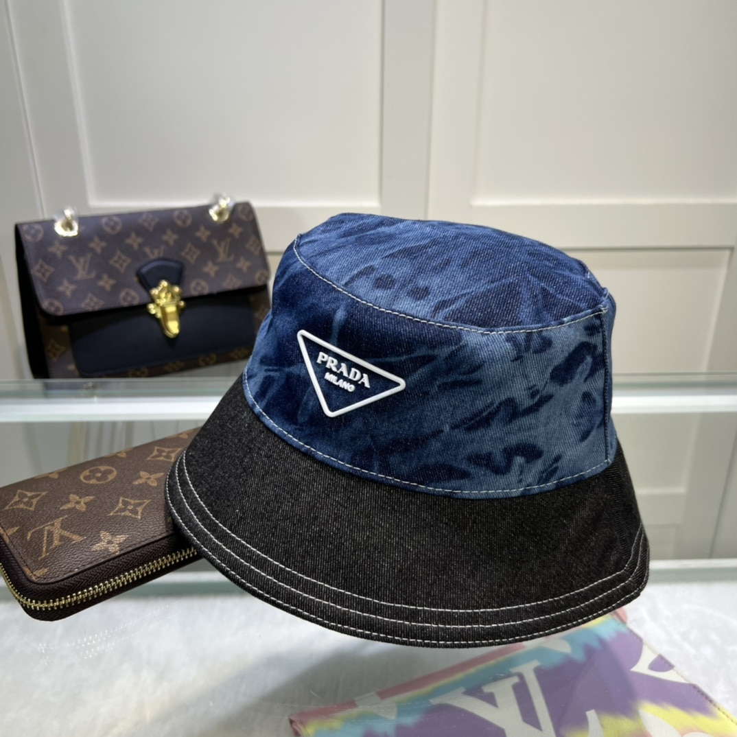 Blue Prada Hat