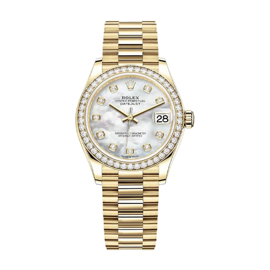 Rolex Datejust 178288 Gold Mother Of Pearl Dial Replica