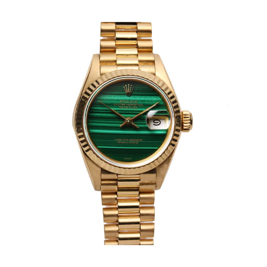 Rolex Datejust 69178 Yellow Gold Malachite Dial Replica