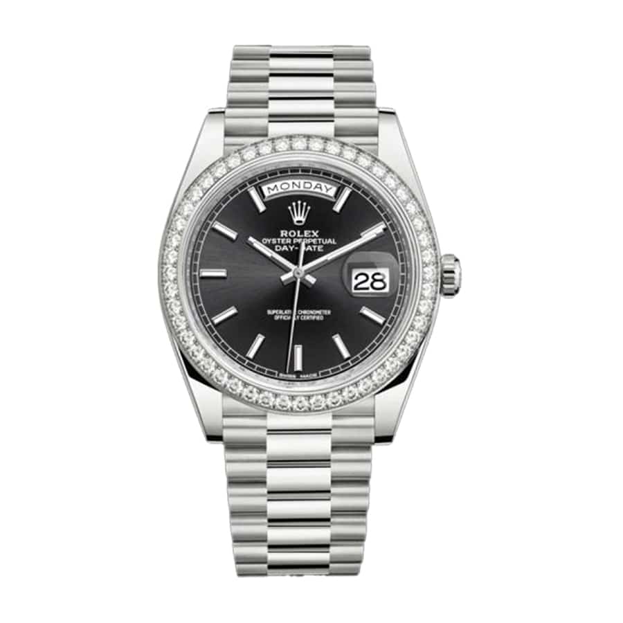 Rolex DayDate Black Diamond Replica