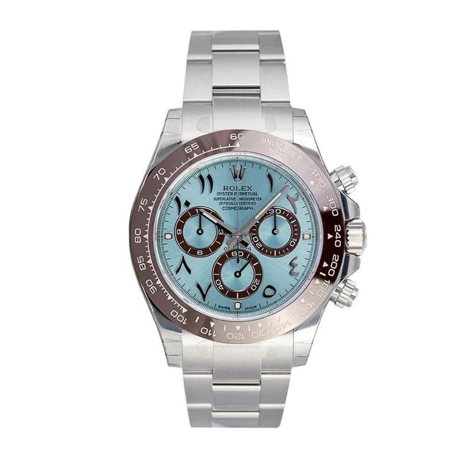 Rolex Daytona Platinum Ice-Blue Arabic Dial 116506-0001 Oyster Replica