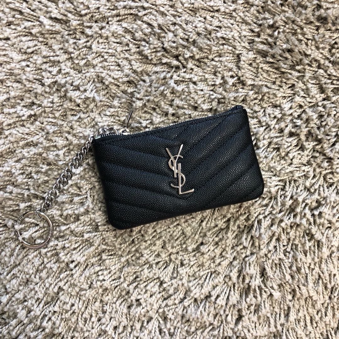 Saint Laurent Chain Wallet 13cm Black – Fapert