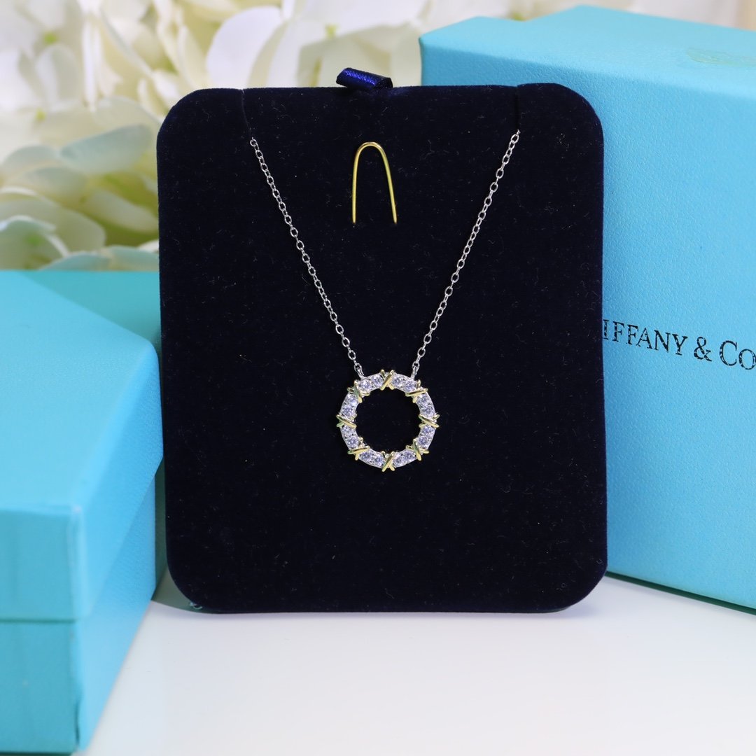 Tiffany and Co Sixteen Stone Circle Pendant Necklace 60022678