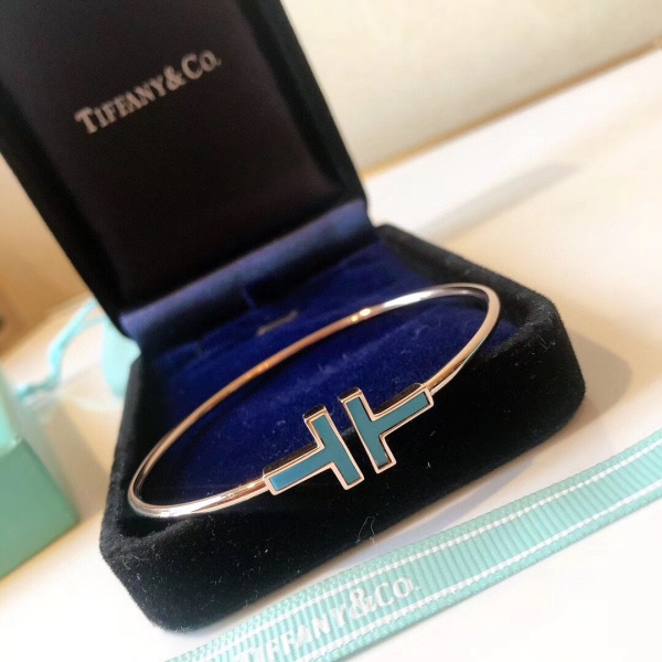 Tiffany & Co Tiffany T Rose Gold And Turquoise Bracelet