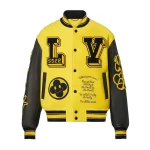 LV Embroidered Varsity Jacket